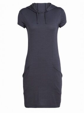 ICEBREAKER • Cool-Lite™ Yanni Hooded Dress in Panther